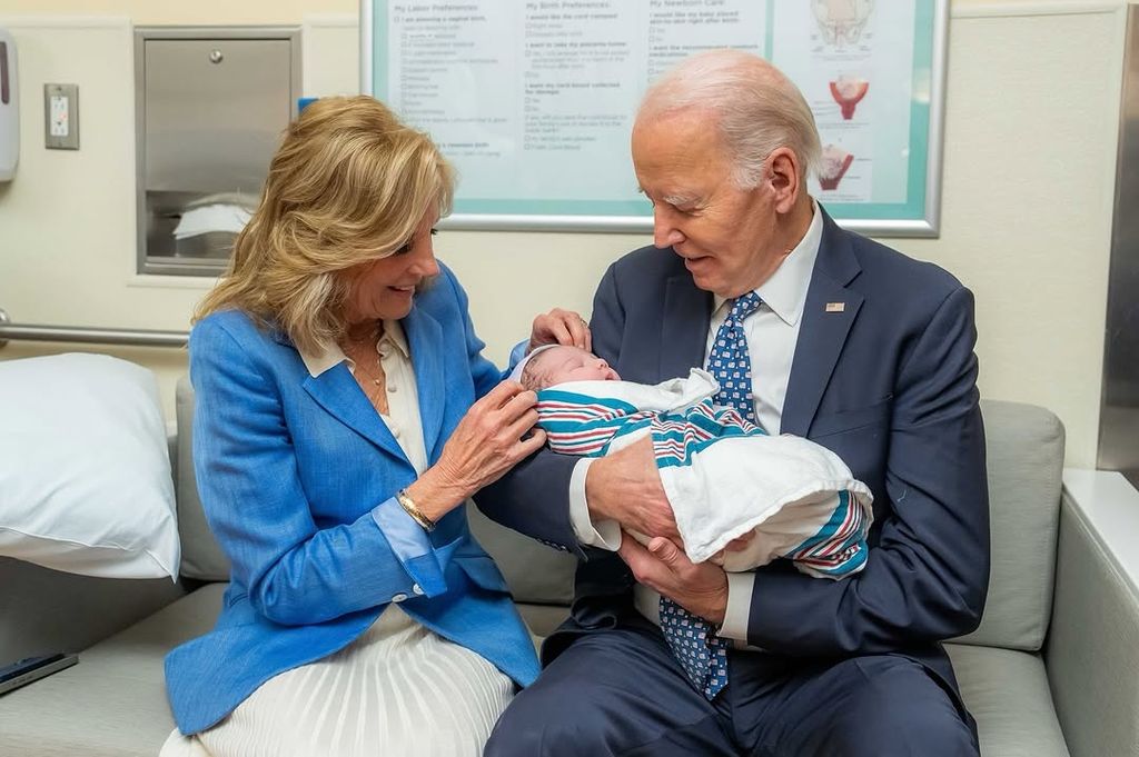 Jilly Joe Biden junto a su bisnieto 