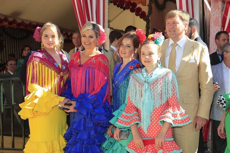 Guillermo y Máxima de Holanda en Sevilla con sus hijas