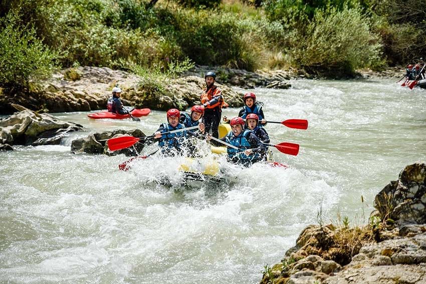 Rafting en el río Genil en Córdoba