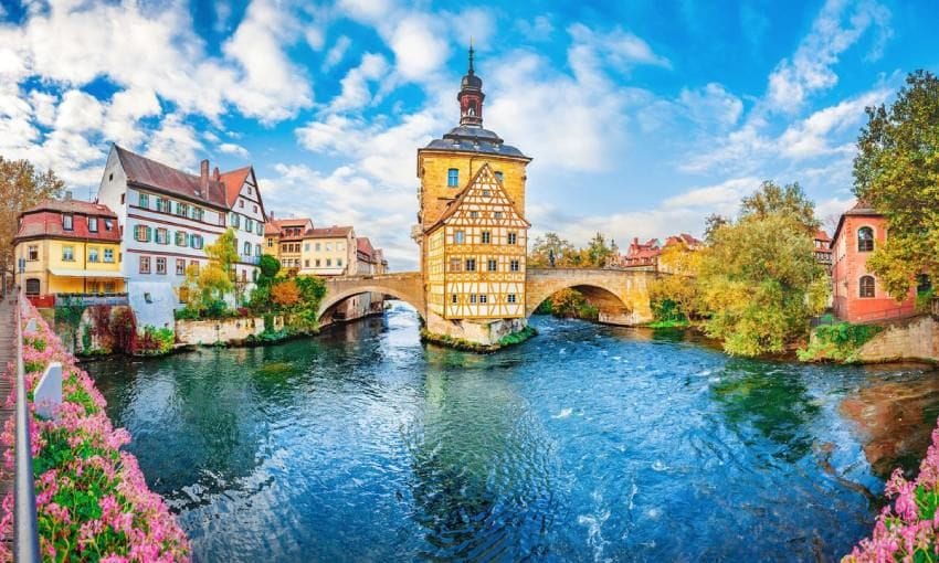 ciudad vieja de bamberg en baviera alemania