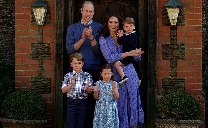 Duques de Cambridge, príncipes George, Charlotte y Louis