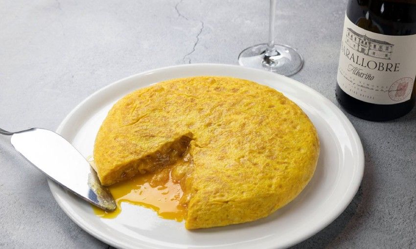 Tortilla de Betanzos del restaurante La Penela.