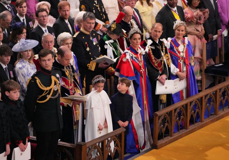 El príncipe Harry en la coronación de Carlos III