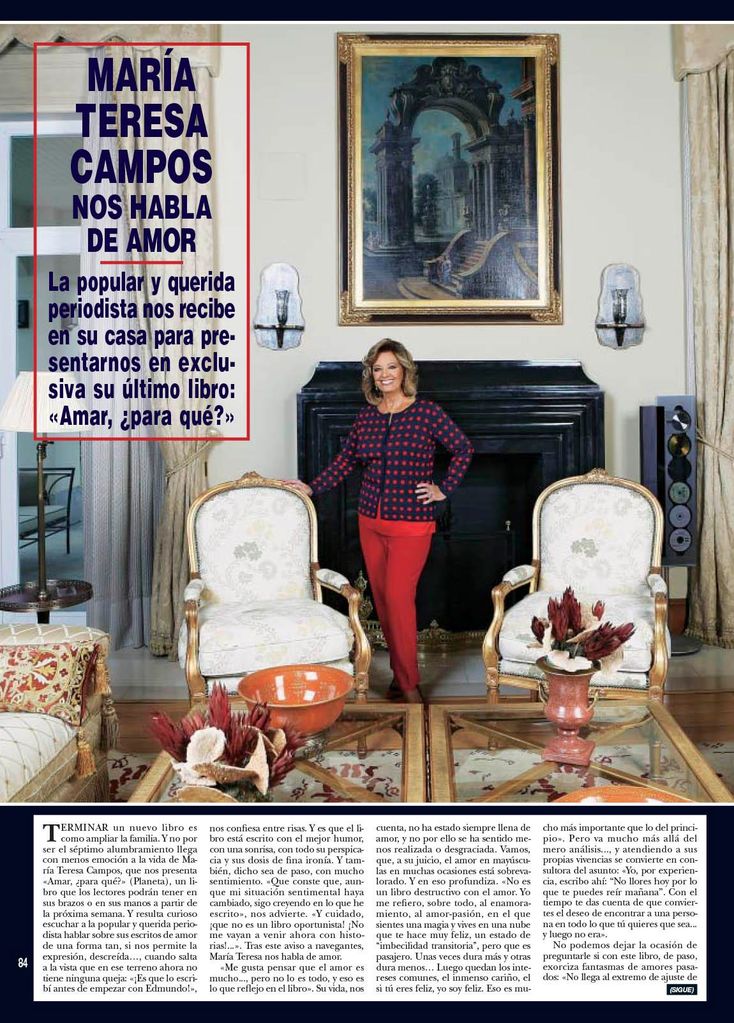 MARÍA TERESA CAMPOS Y SUS GRANDES AMORES