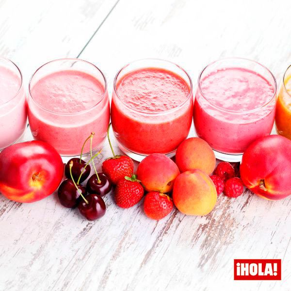 Smoothies de frutas.
