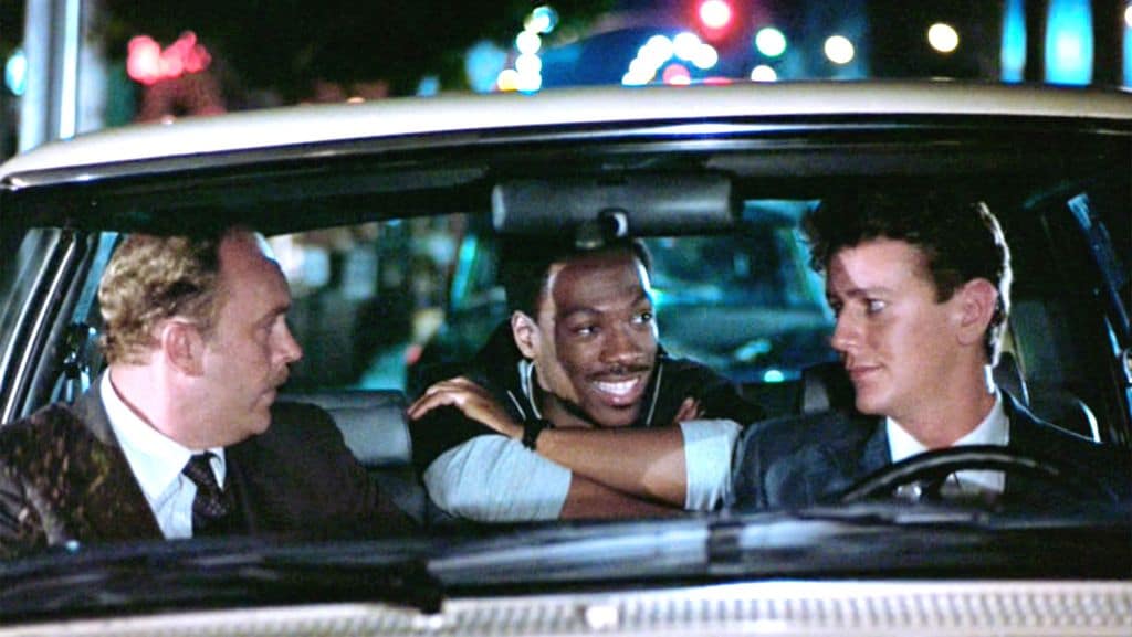 John Taggart, Axel Foley and Billy Rosewood in 'Beverly Hills Cop' (original title of the film