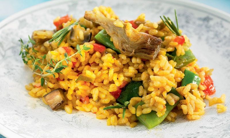 Arroz fácil con verduras
