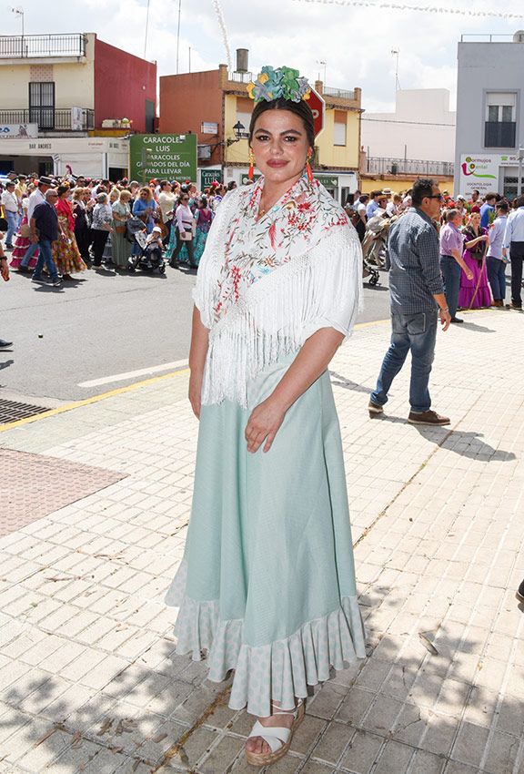 Marisa Jara en la romería de El Rocío