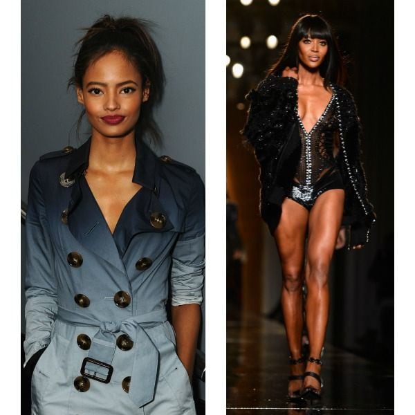 Naomi Campbell es de las pocas supermodelos de los 90 que aún sigue trabajando en pasarela.
