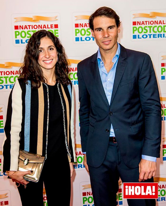 Rafa Nadal y su mujer