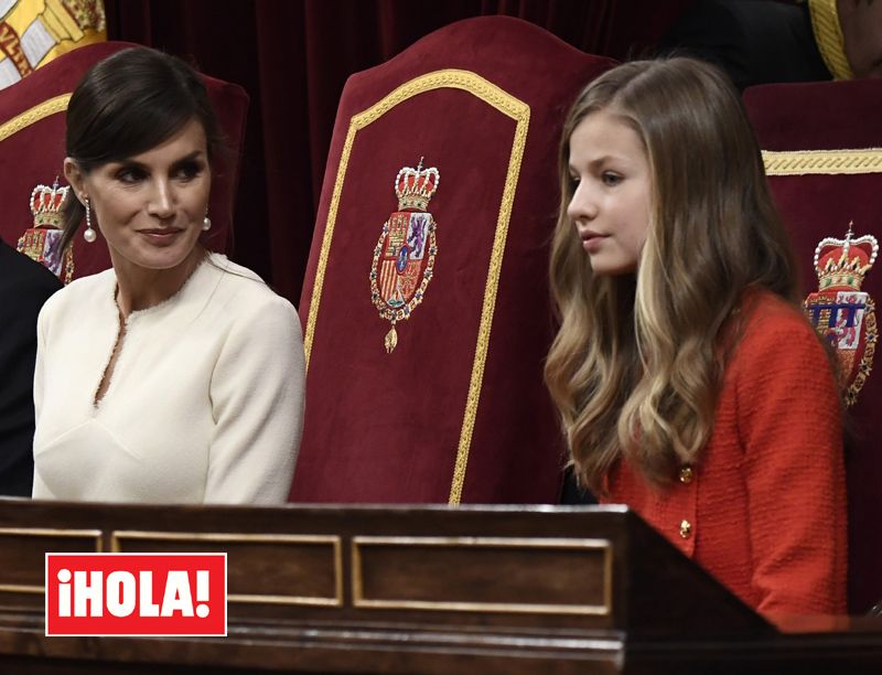 Princesa Leonor con reina Letizia