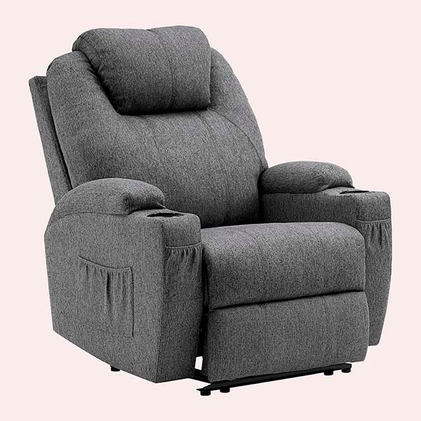 sillon masaje mejor valorado gris amazon