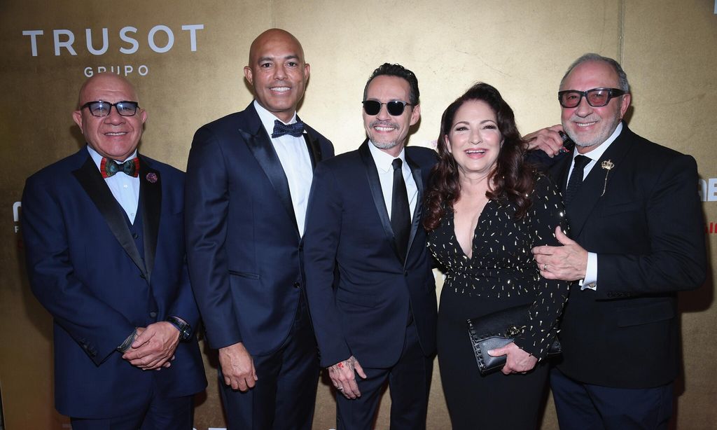 Henry Cardenas, Mariano Rivera, Marc Anthony, Gloria Estefan y Emilio Estefan