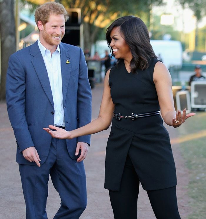 El príncipe Harry y Michelle Obama