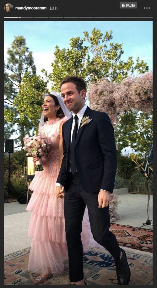 Vestido de novia de Mandy Moore