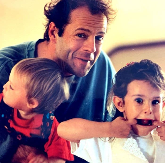 Bruce Willis, con sus hijas Rumer y Scout