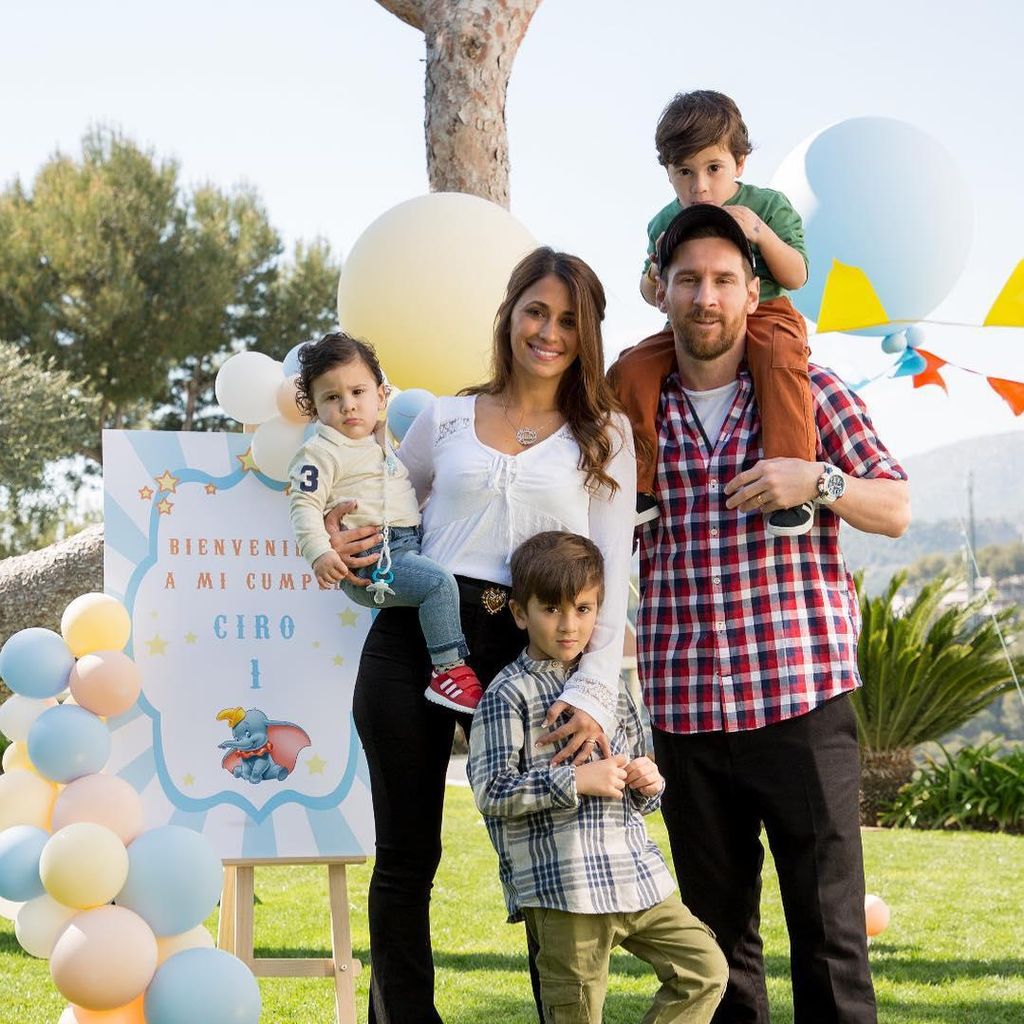 Lionel Messi y su familia