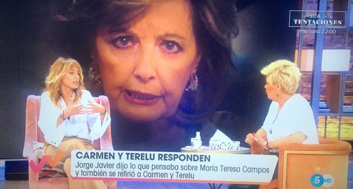 Terelu Campos: 'Para mí es imposible pensar que Jorge Javier no quiere a Teresa a pesar de todo'