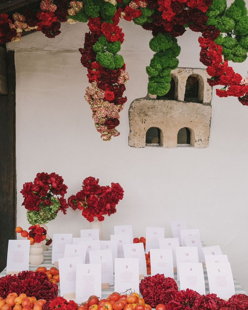 Decoración de bodas roja