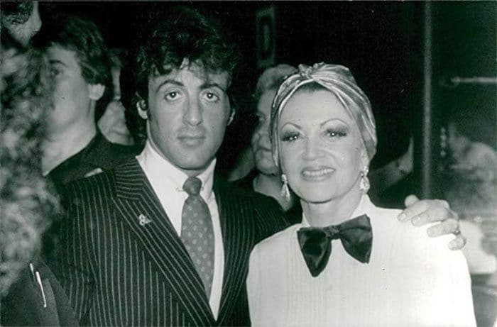 Sylvester Stallone y su madre, Jackie Stallone