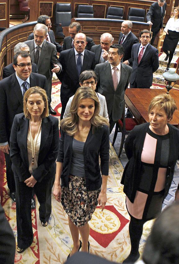 La reina Letizia con Celia Villalobos