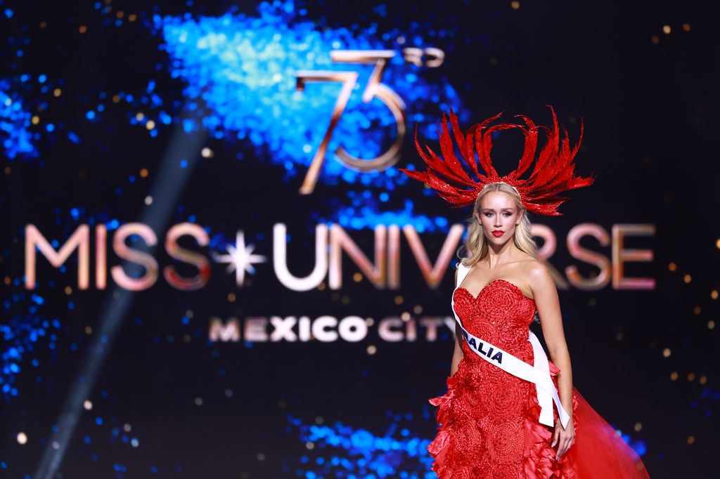 Miss Australia - Zoe Creed participates in the The 73rd Miss Universe Competition - Preliminary Competition at Arena Ciudad de Mexico on November 14, 2024 in Mexico City, Mexico. (Photo by Hector Vivas/Getty Images)