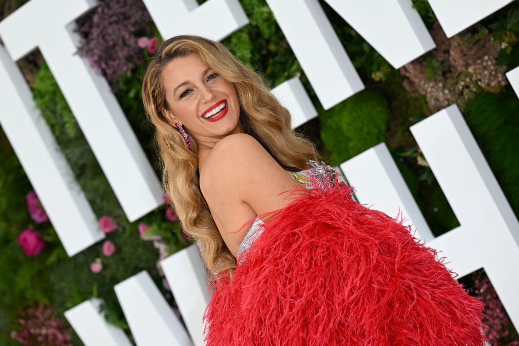 LONDON, ENGLAND - AUGUST 08: Blake Lively attends the "It Ends With Us" UK Gala Screening at Odeon Luxe Leicester Square on August 08, 2024 in London, England. (Photo by Jeff Spicer/Getty Images for Sony Pictures)