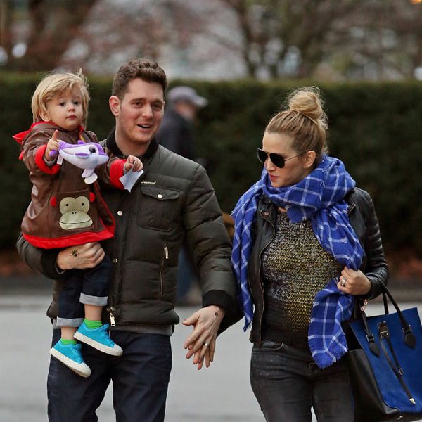 Michael Bublé junto a su mujer, Luisana Lopilato y su hijo mayor, Noah 