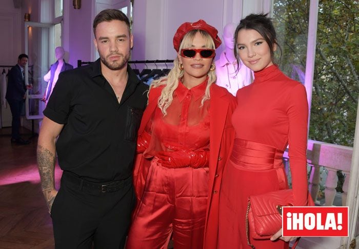 Liam Payne y su novia Maya Henry junto a la cantante Rita Ora