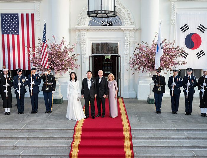 Joe Biden ofrece una cena de Estado al presidente de Corea del Sur en la Casa Blanca
