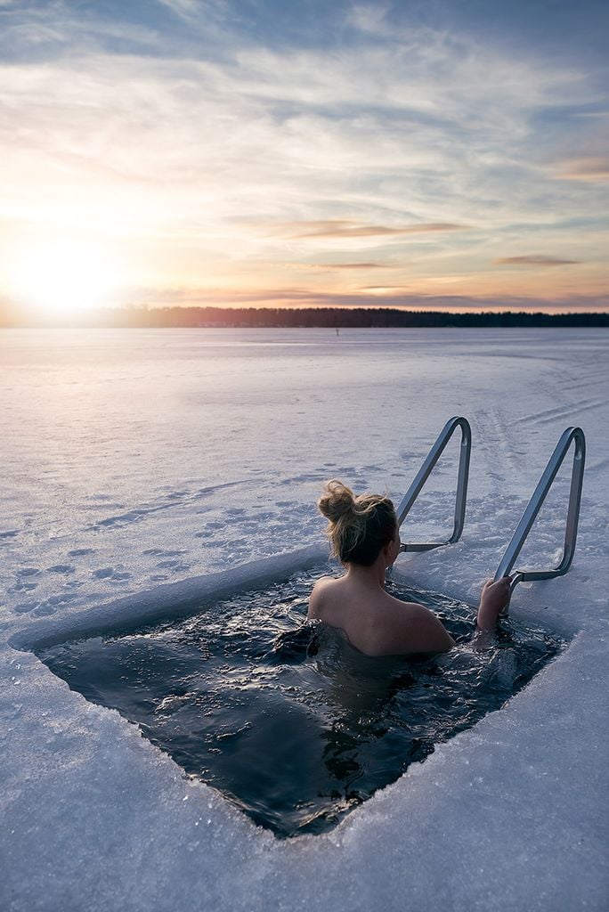 Baños helados en Finlandia