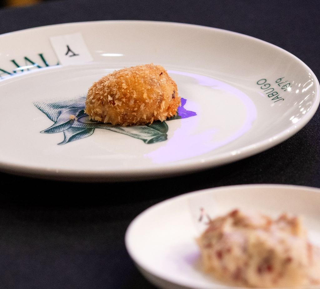 La croqueta ganadora, elaborada por Smyth