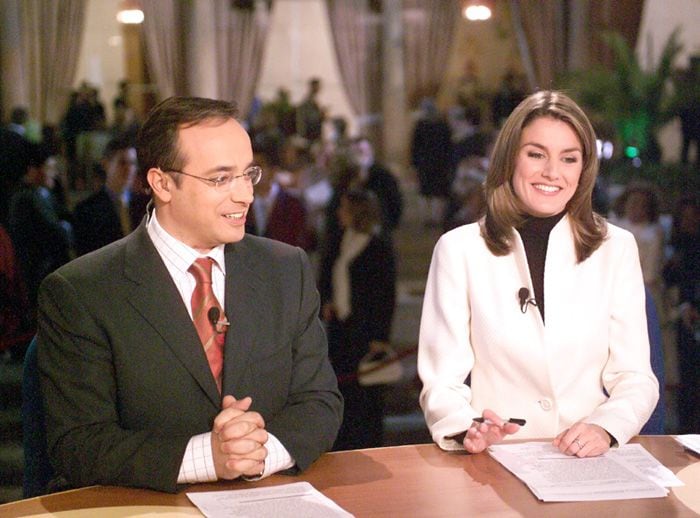 La reina Letizia con Alfredo Urdaci