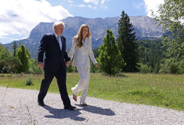 Boris Johnson y Carrie Symonds