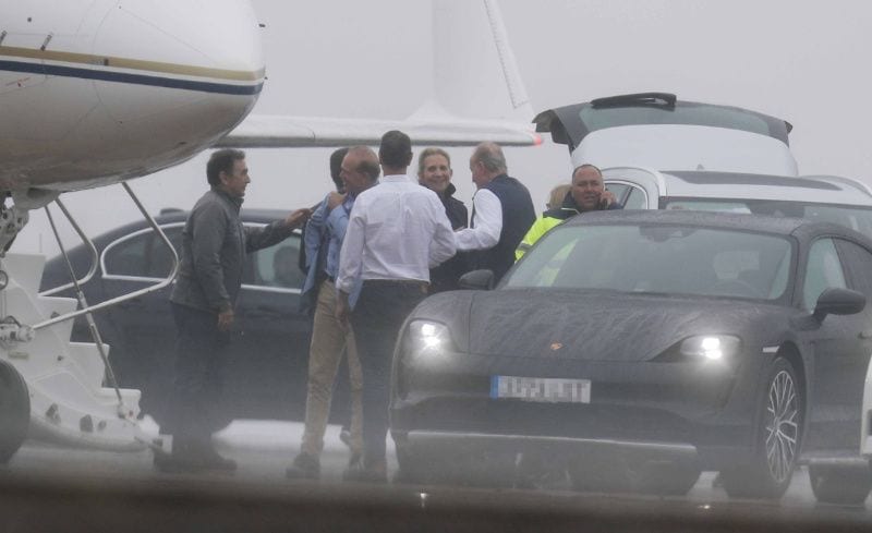 EL rey Juan Carlos y la infanta Elena 