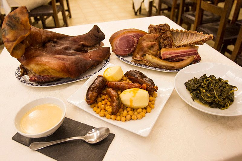 Cocido del restaurante La Molinera en Lalín