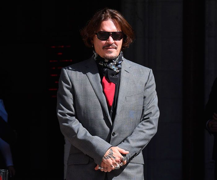 Johnny Depp en los juzgados de Londres