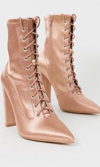 victorian boots metalizadas de asos