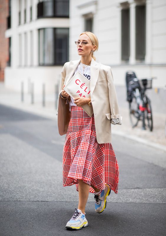 street style falda cuadros