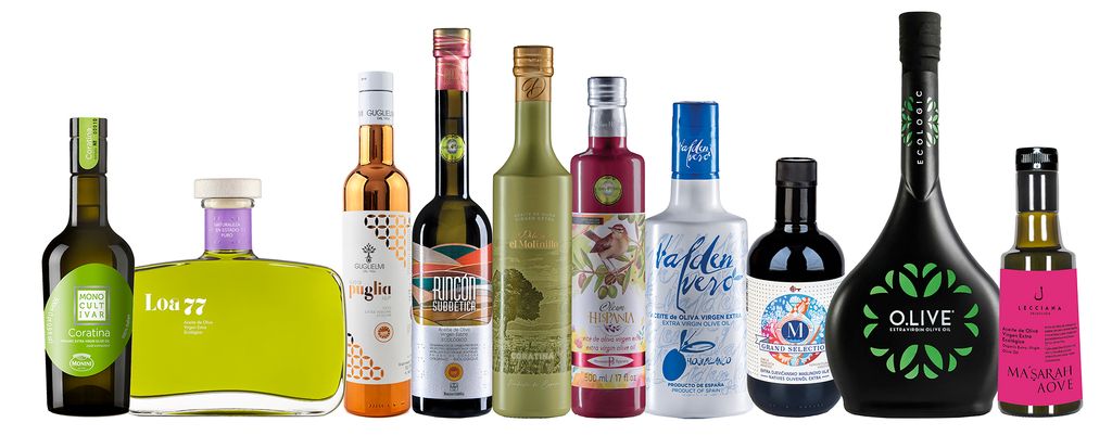 Botellas que protagonizan el 'Top ten' de la guía