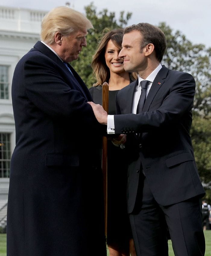 Todas las imágenes de la visita de Emmanuel Macron a Estados Unidos