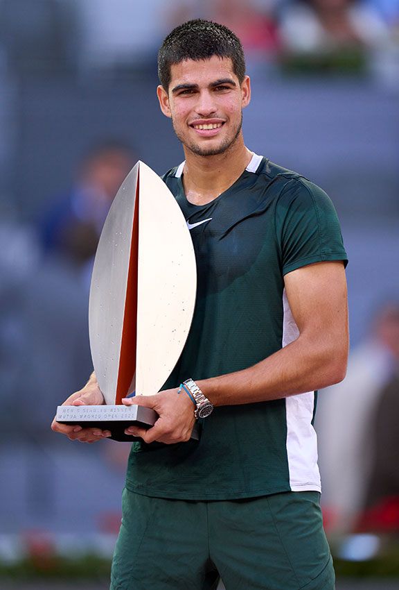 Carlos Alcaraz , vencedor del Mutua Madrid Open