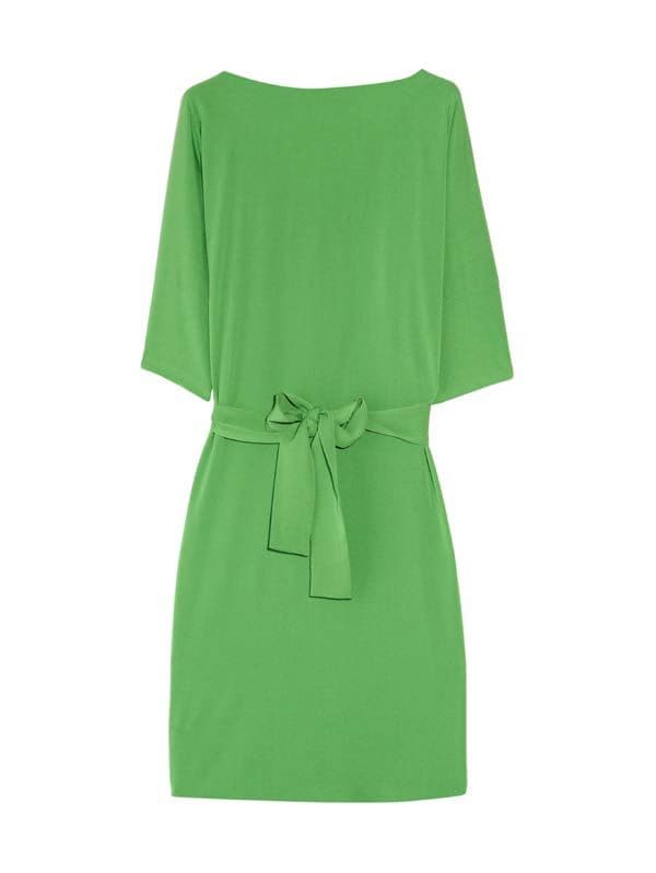 Vestido verde de Diane von Fürstenberg