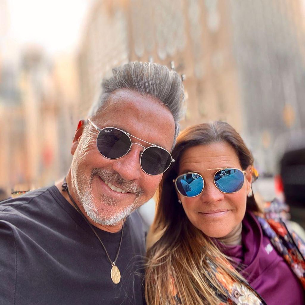 Ricardo Montaner y su esposa