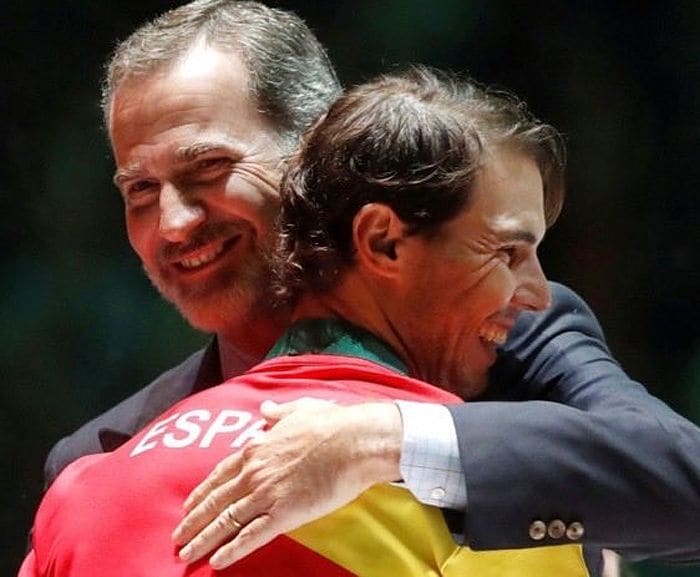 Felipe VI y Rafa Nadal