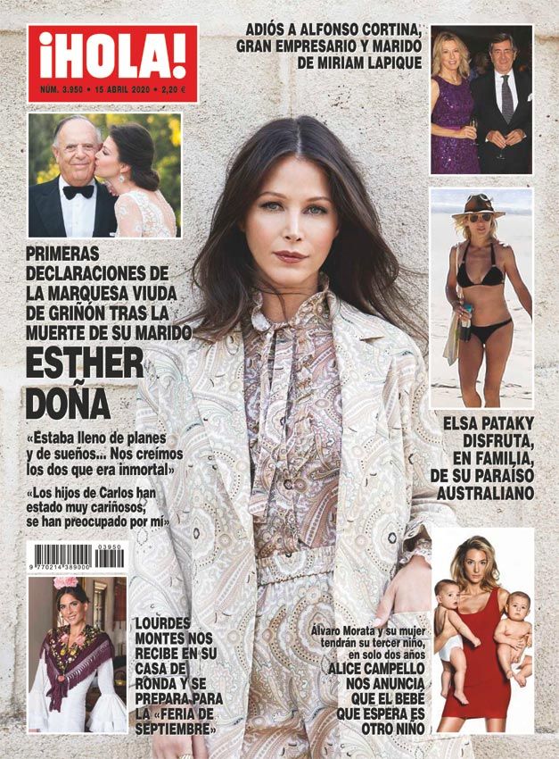 Esther Doña en la portada de ¡HOLA!