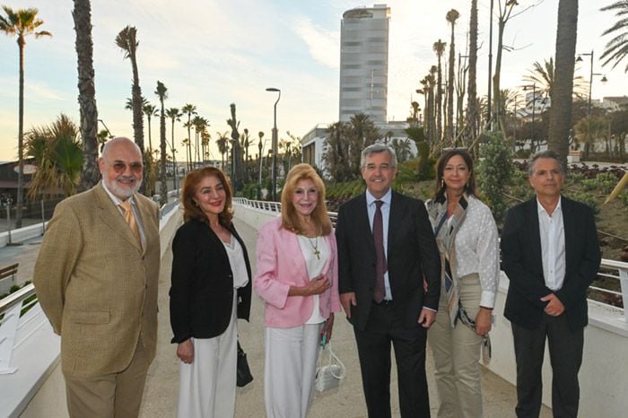 La baronesa Thyssen inaugurando un museo en Estepona 