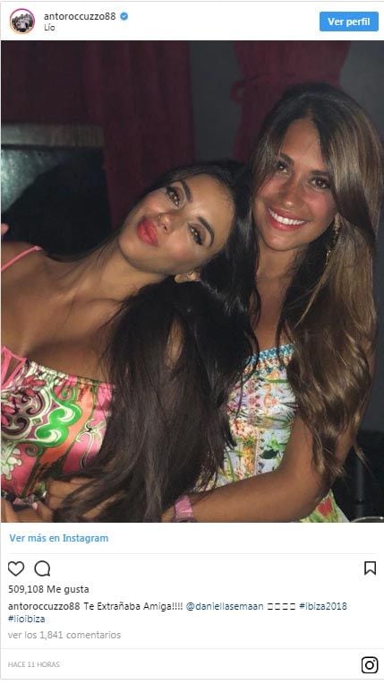 Antonela Rocuzzo y Daniella Semaan