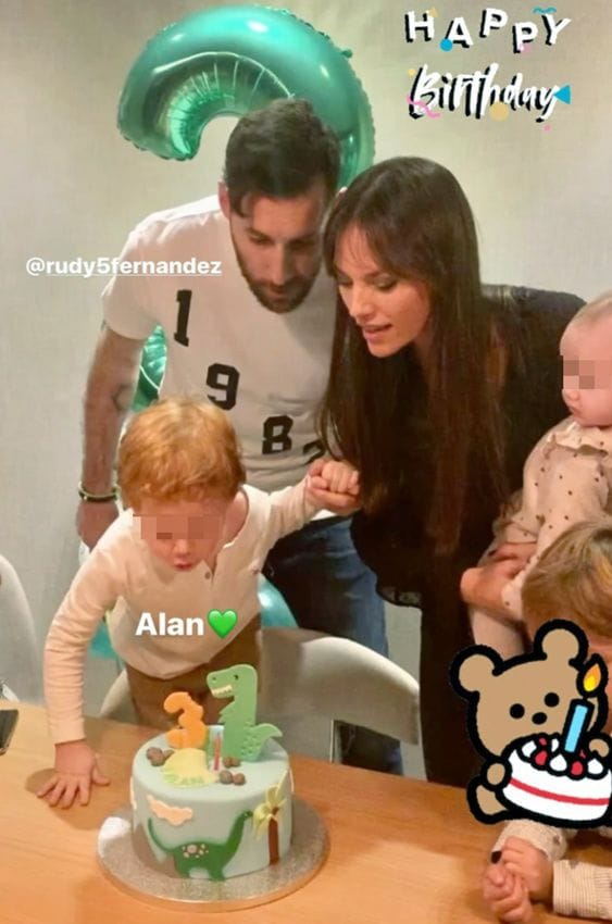 Helen Lindes y Rudy Fernández celebran el 3º cumpleaños de Alan