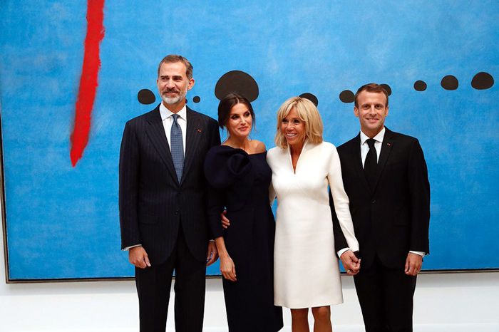 Los gestos que demuestran la buena sintonía entre la reina Letizia y Brigitte Macron